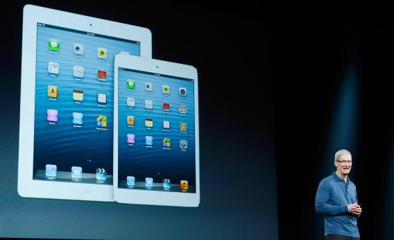 Apple Senior Vice President of Worldwide product marketing Phil Schiller announces the new iPad Mini.