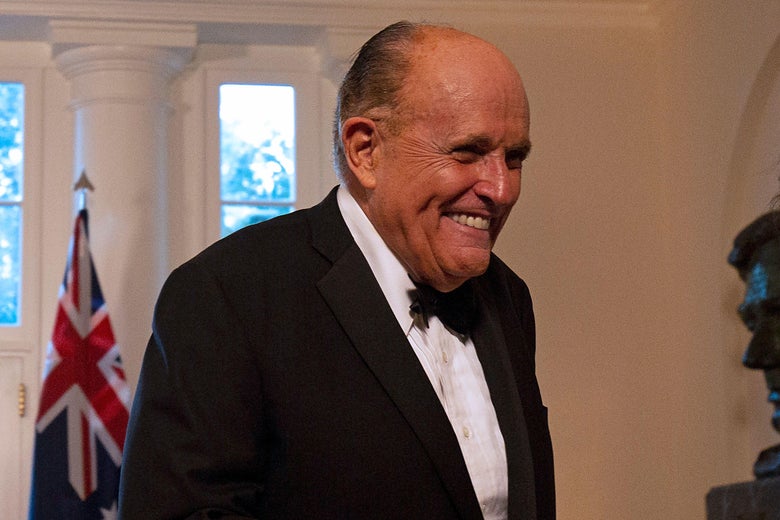 Rudy Giuliani attends an Official Visit with a State Dinner honoring Australian Prime Minister Scott Morrison, in Washington, D.C. on September 20, 2019.