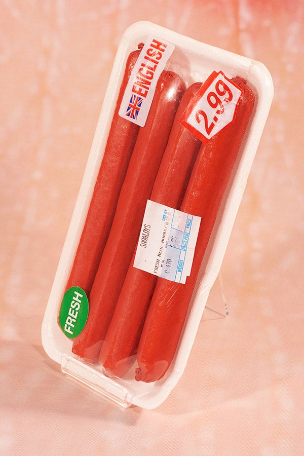 A package of hot dogs.