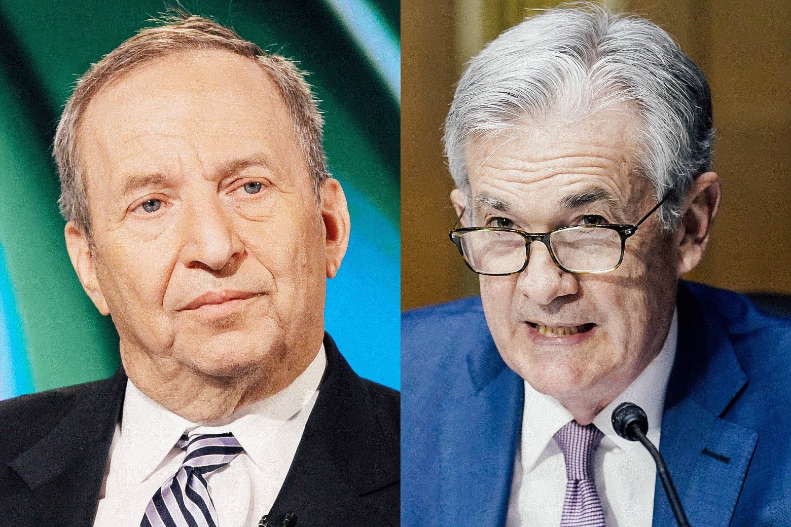 Larry Summers and Jerome Powell
