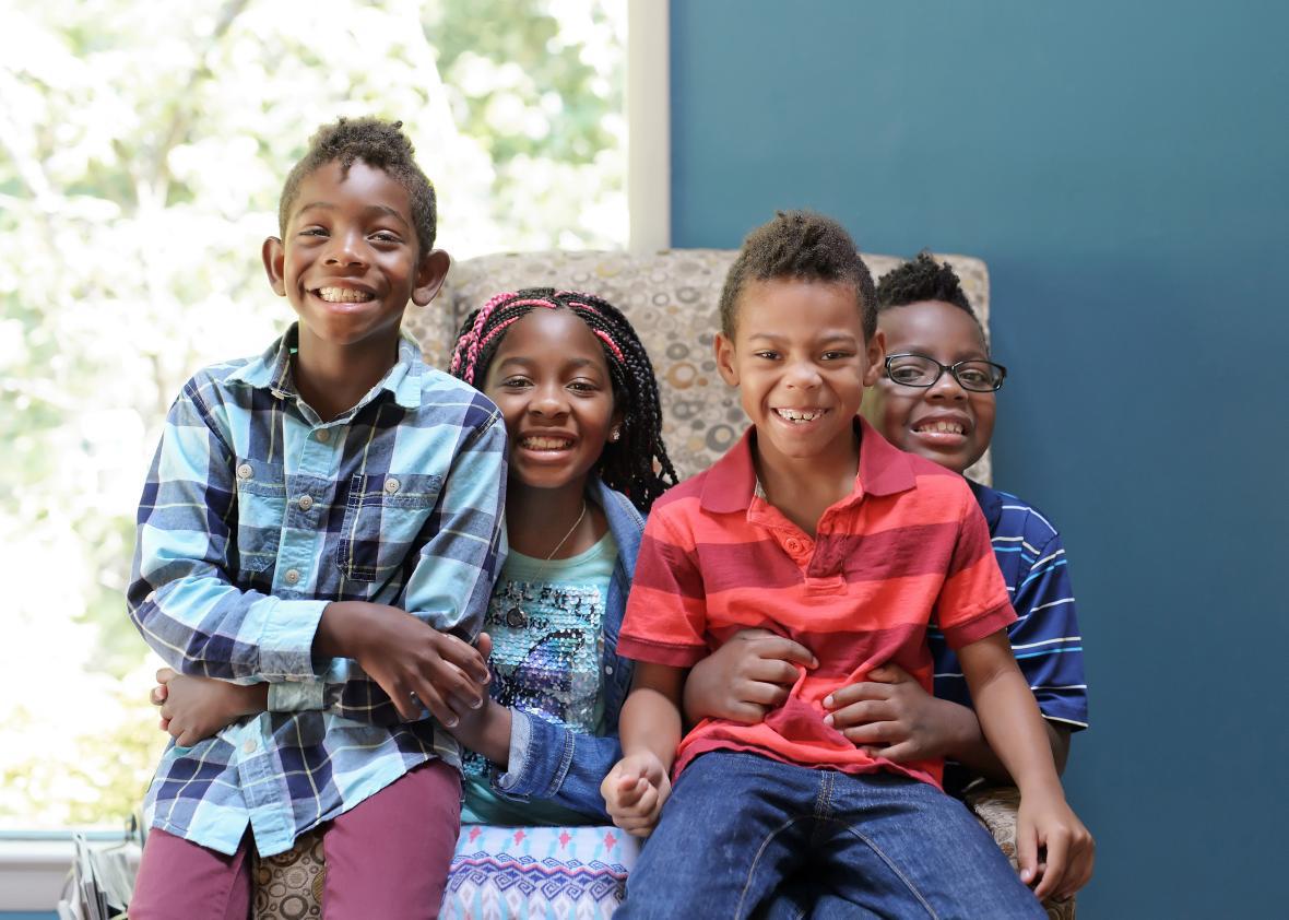 Amaya and her brothers.