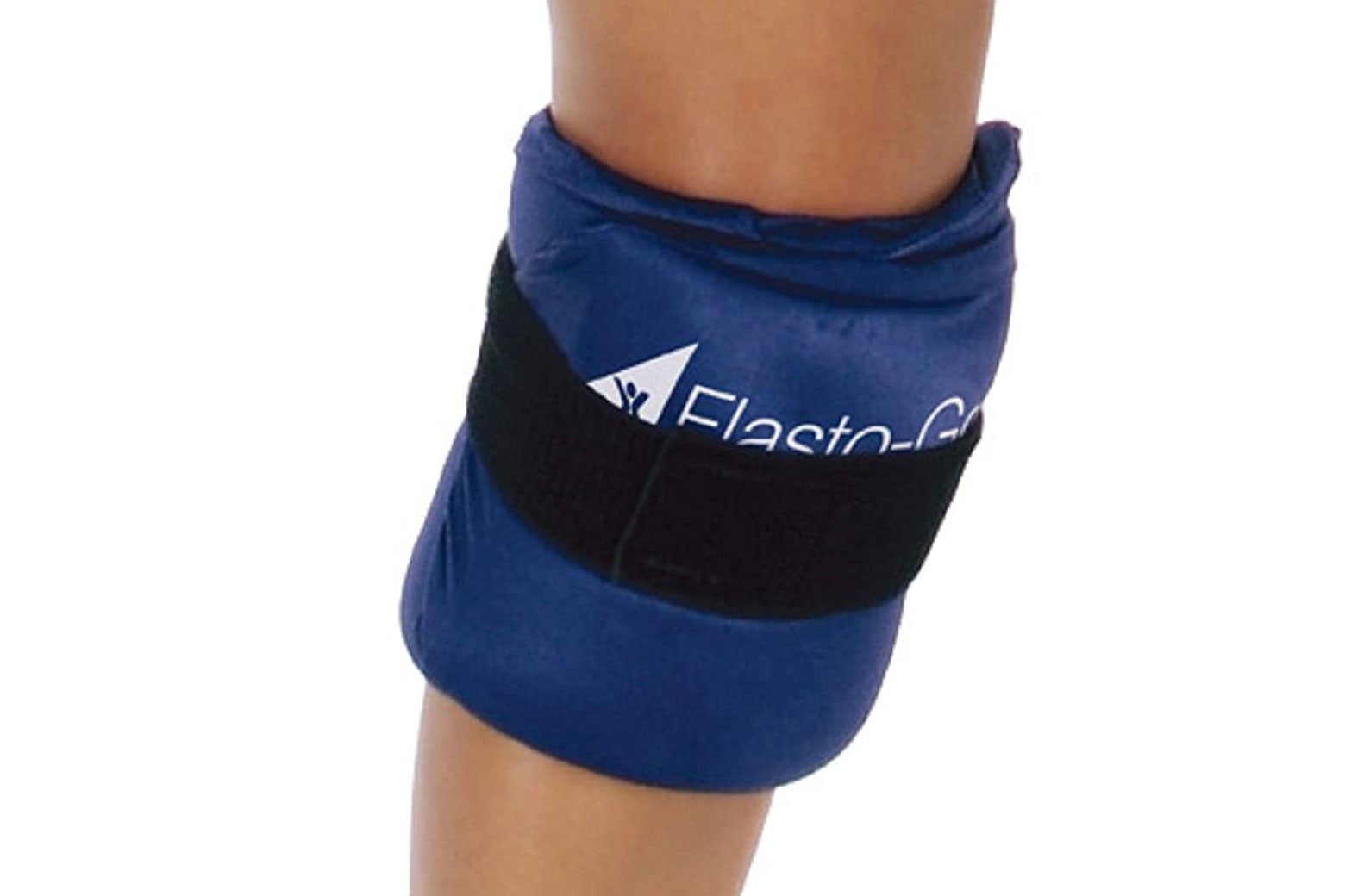 Hot/cold therapy wrap around a leg