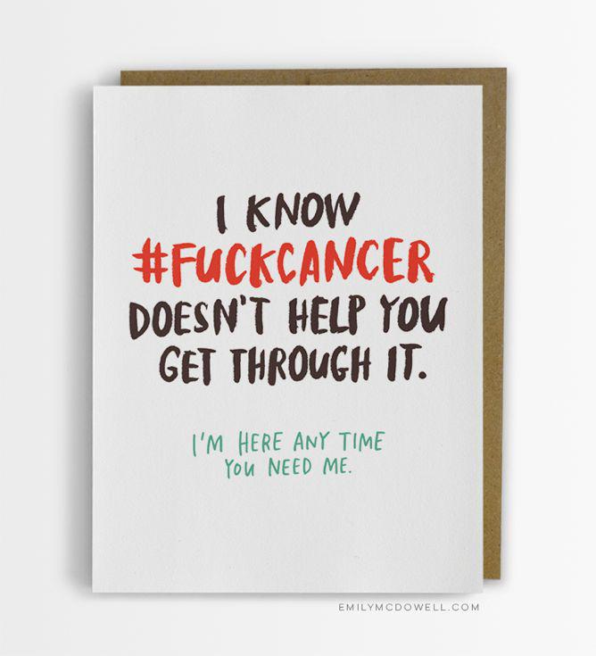 Empathy Cards by Emily McDowell are greeting cards designed for cancer  patients by a cancer survivor.