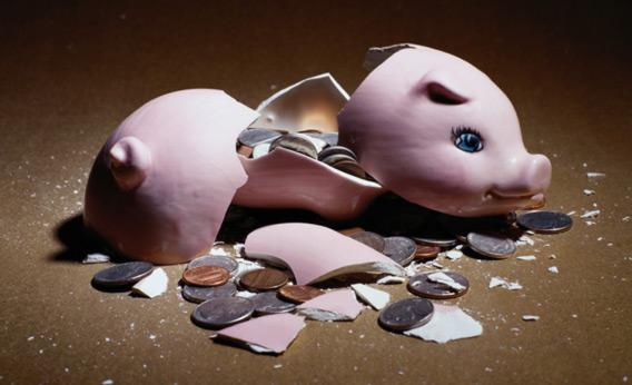 How do people survive once they break the piggy bank?