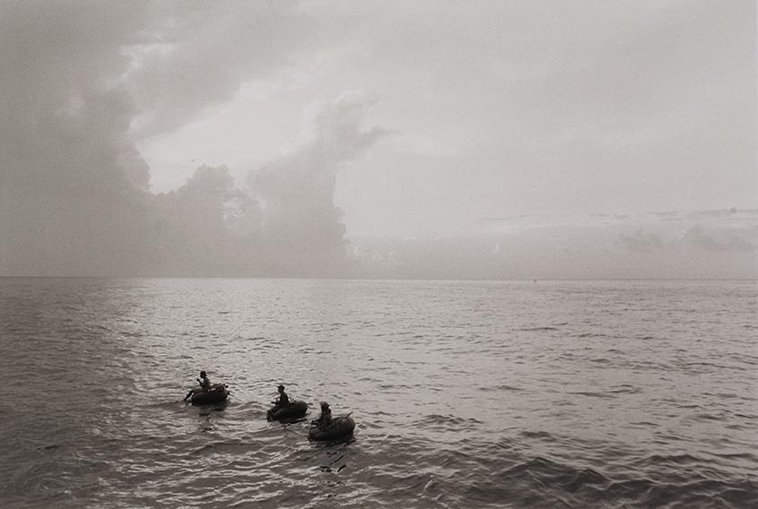 Cuban fishermen, from the series Cuba: Going Back, 1996.