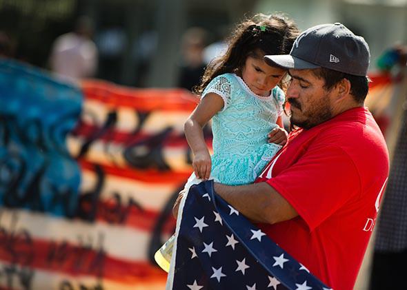 Family facing the risk of separation by deportation.