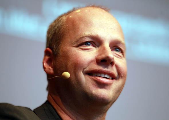 Sebastian Thrun of Stanford University speaks during the Digital Life Design conference (DLD) at HVB Forum on January 23, 2012 in Munich, Germany. 