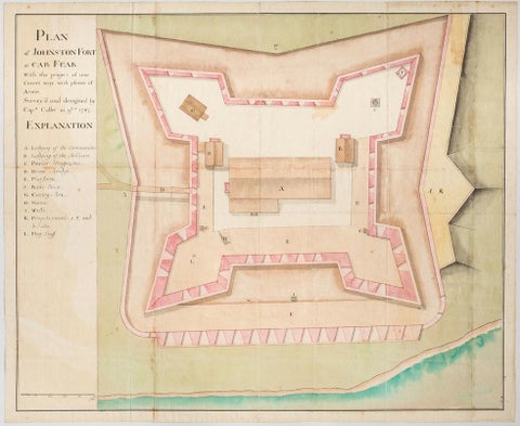 History of fortifications: British forts in the American colonies.