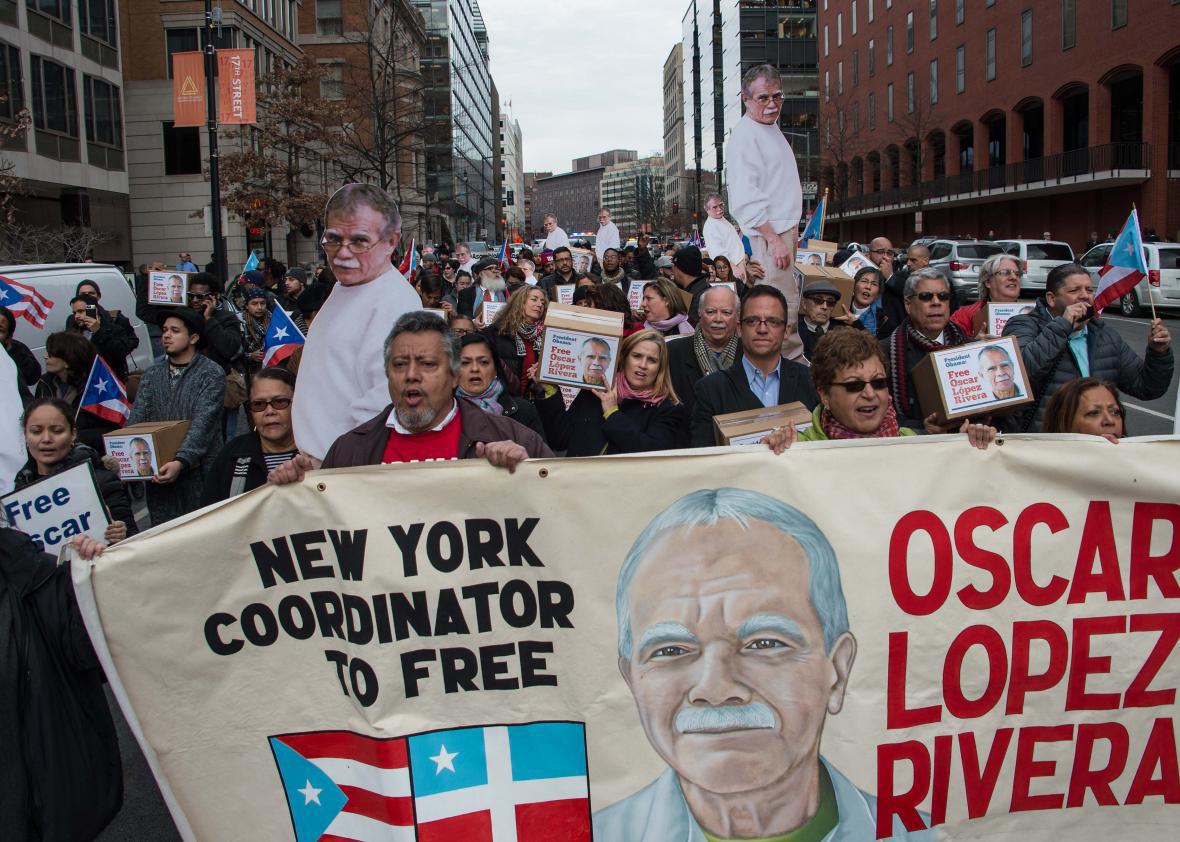 Puerto Rican nationalist Oscar Lopez Rivera