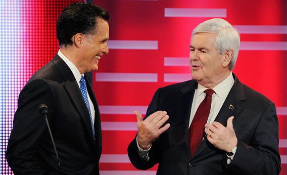 Mitt Romney and Newt Gingrich.