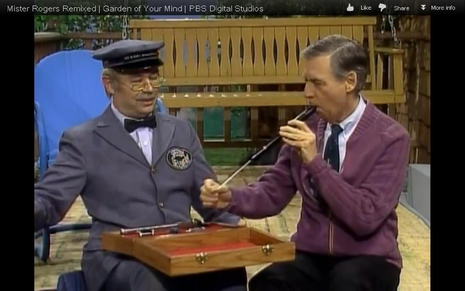Mr. Rogers in "The Garden of Your Mind" Watch a trippy remix of the