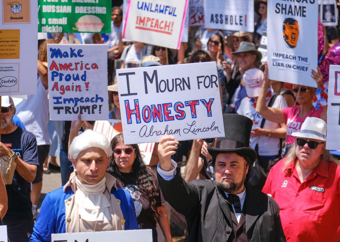 Thousands Take Part In Marches Across The Country Calling For Trump ...