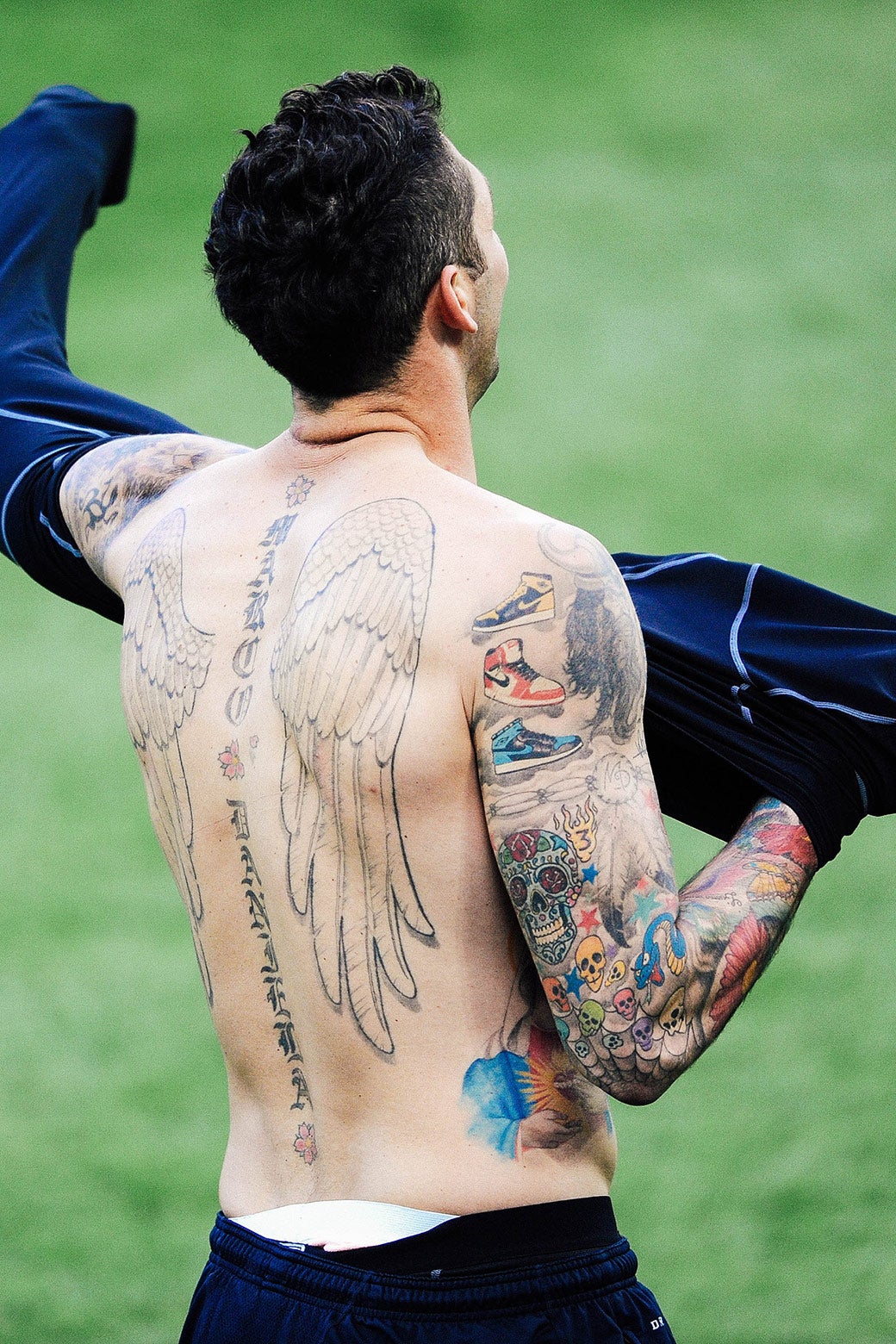 Why soccer players have so many tattoos.