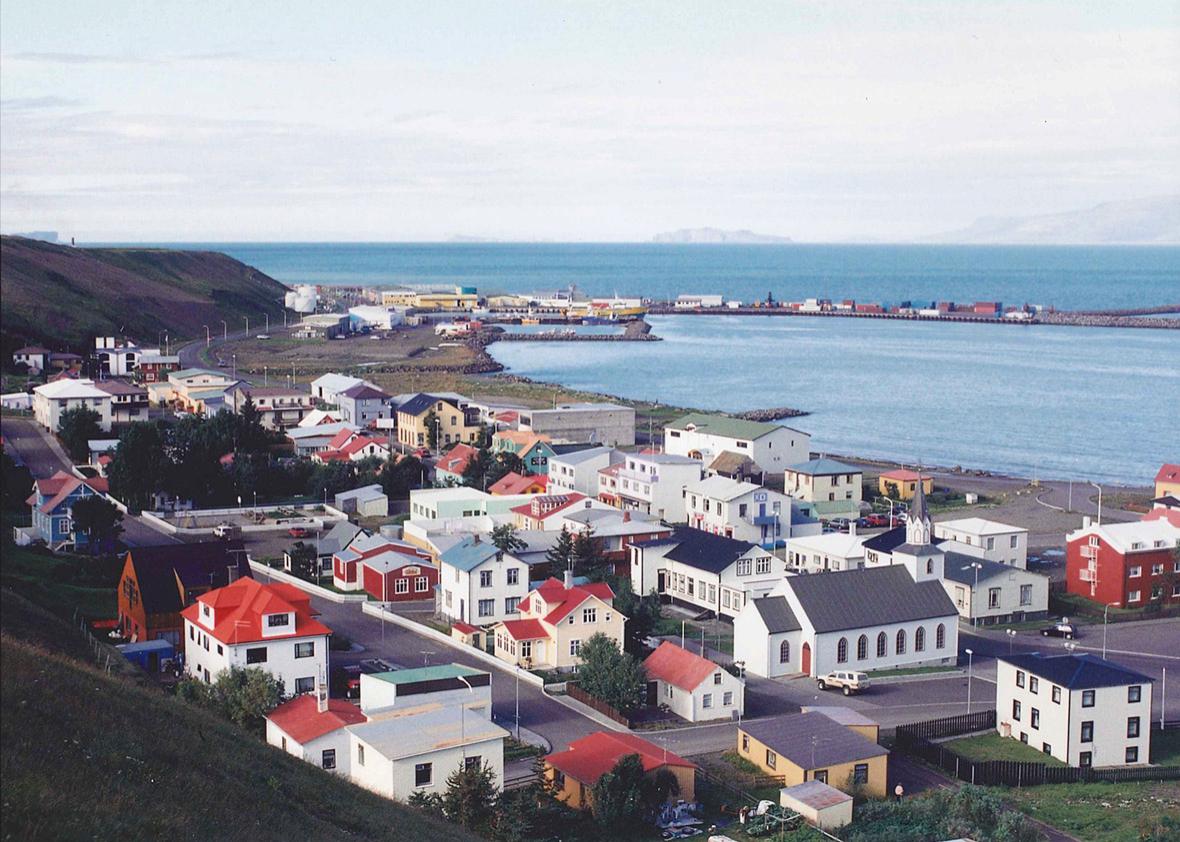 Saudarkrokur is located on the northern coast of Iceland. 