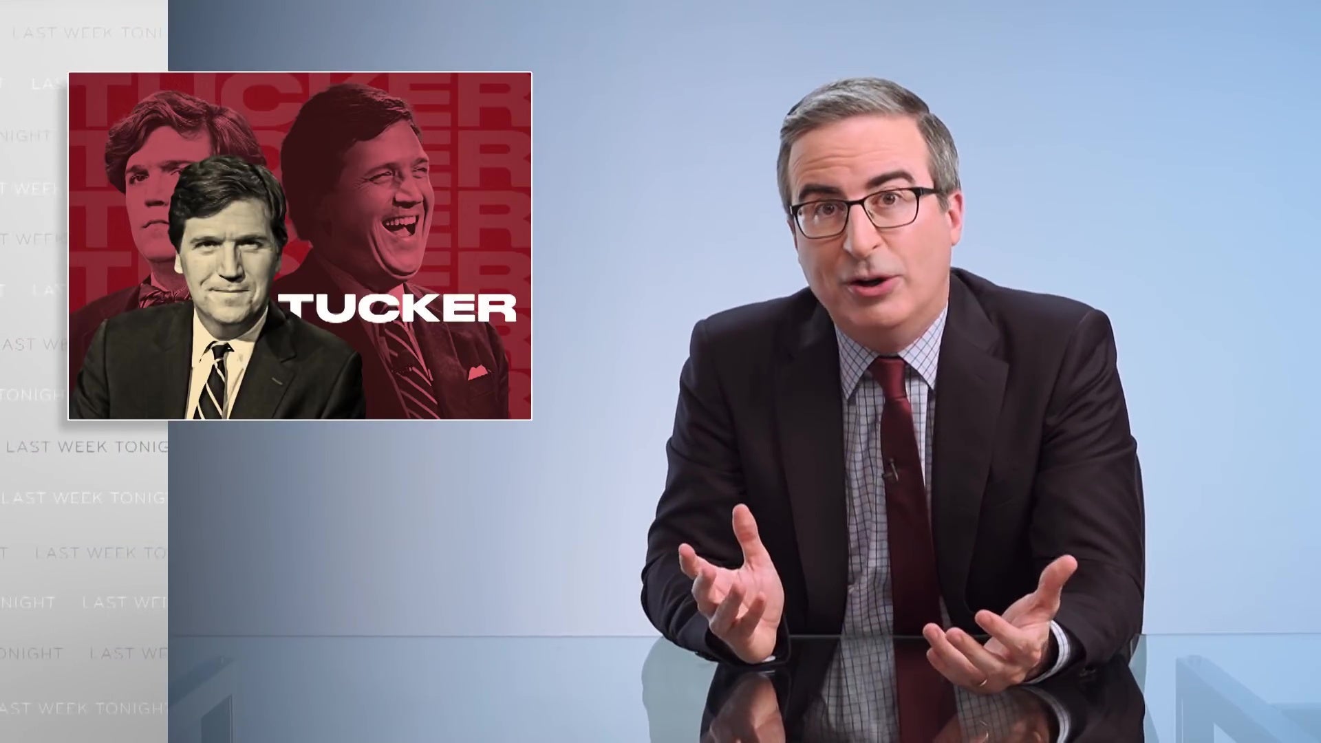 John Oliver Just Starts Whaling on Tucker Carlson