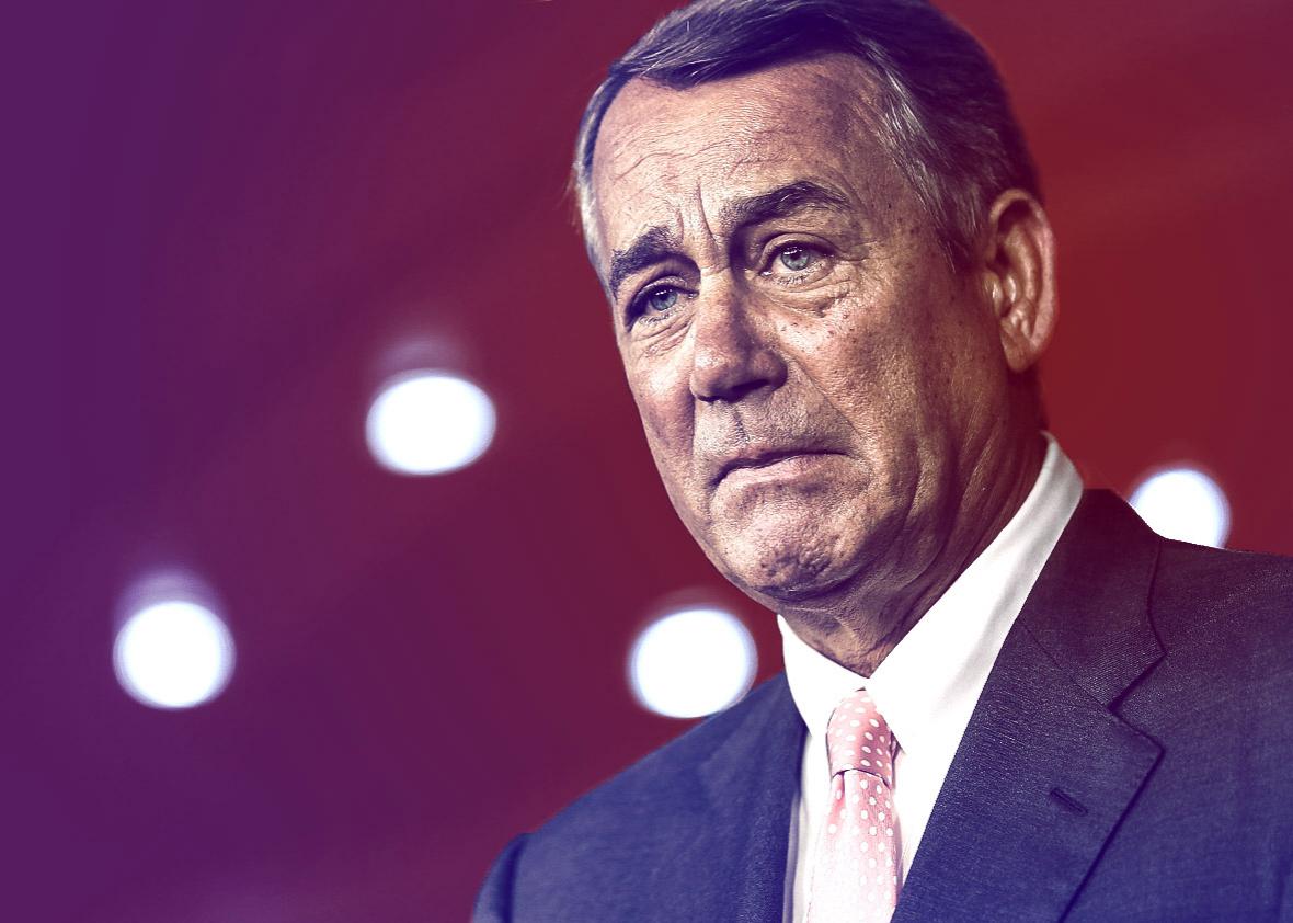 Speaker of the House John Boehner (R-OH) announces that he is re