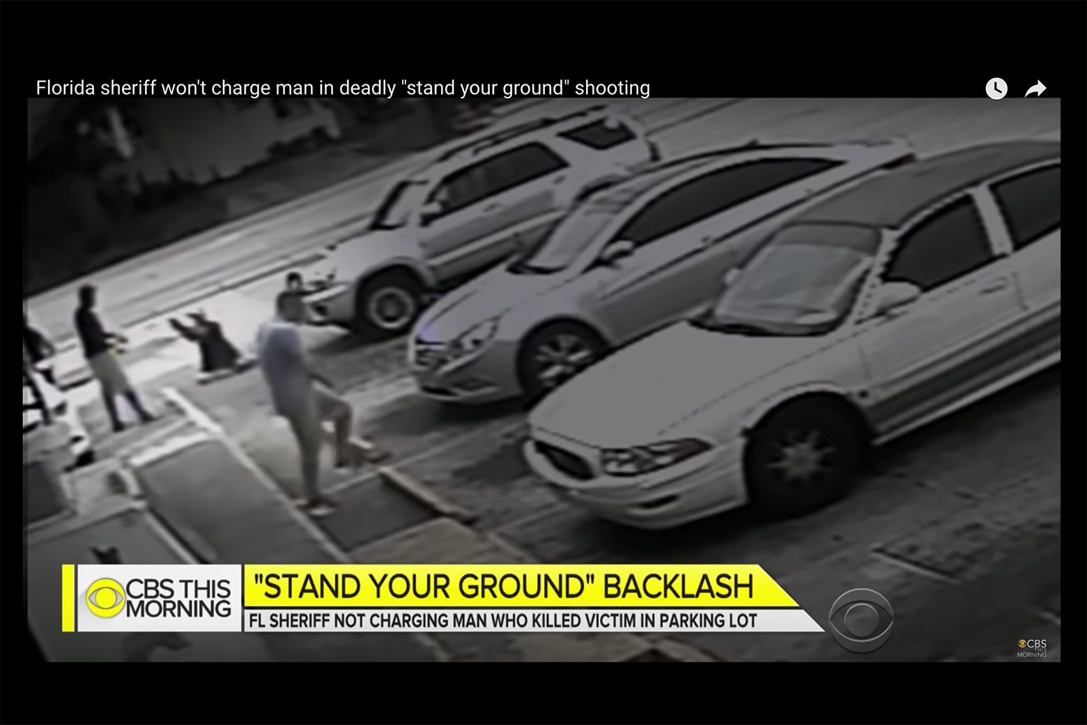 Footage of McGlocktin's shooting, as aired on CBS This Morning.