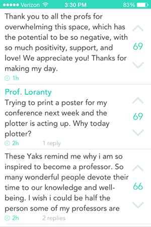 Colgate University Professors Post Positive Thoughts On Yik Yak At The End Of The Semester