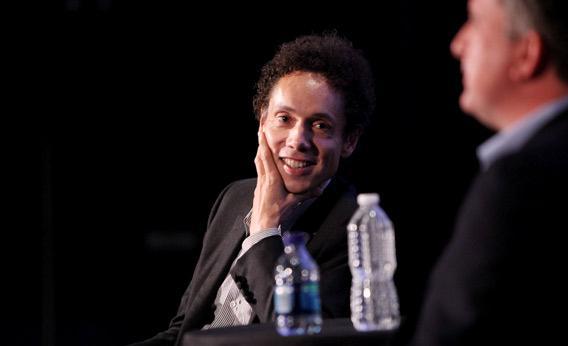 Journalist Malcolm Gladwell speaks.