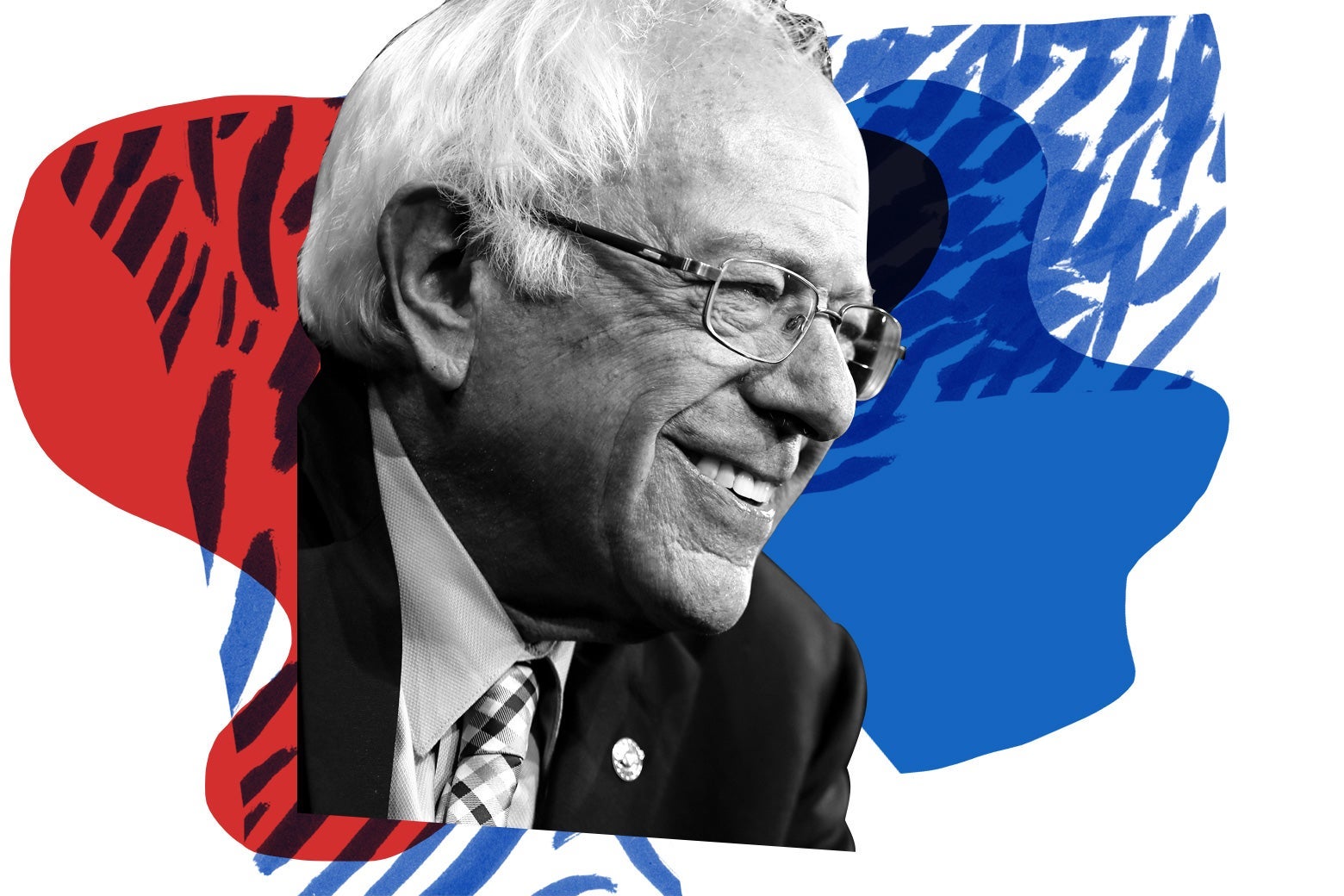 Bernie Sanders, about to tell a baby to can it