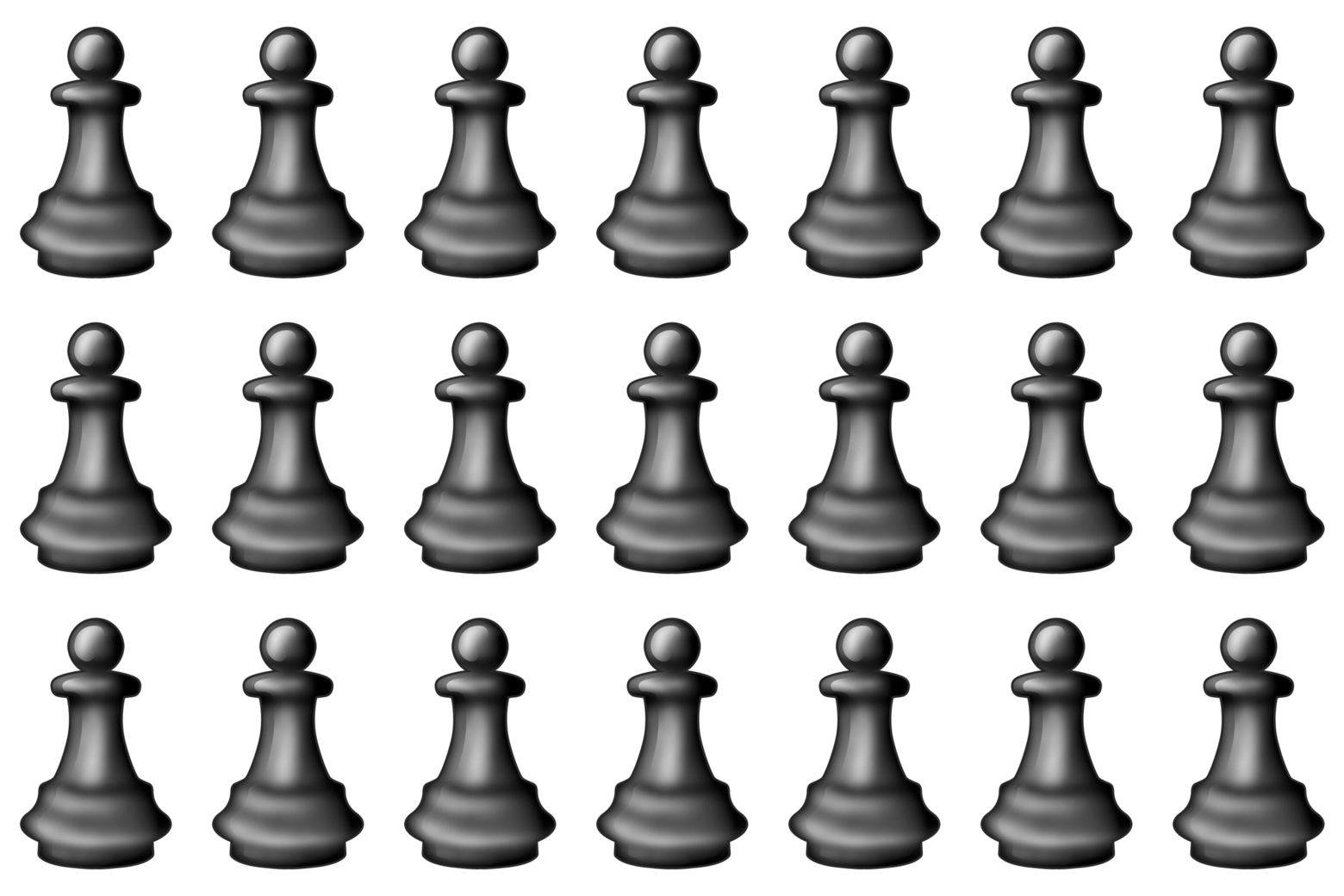 Chess piece emojis.
