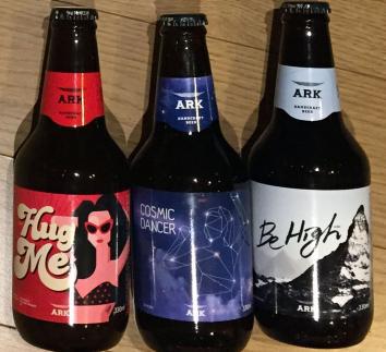 ARKâs line-up of craft beers.