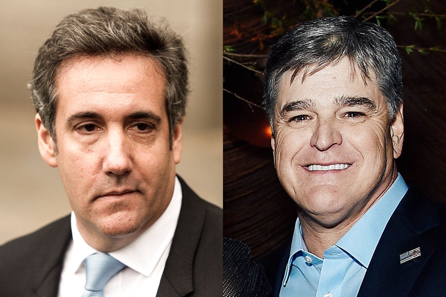 Michael Cohen and Sean Hannity.