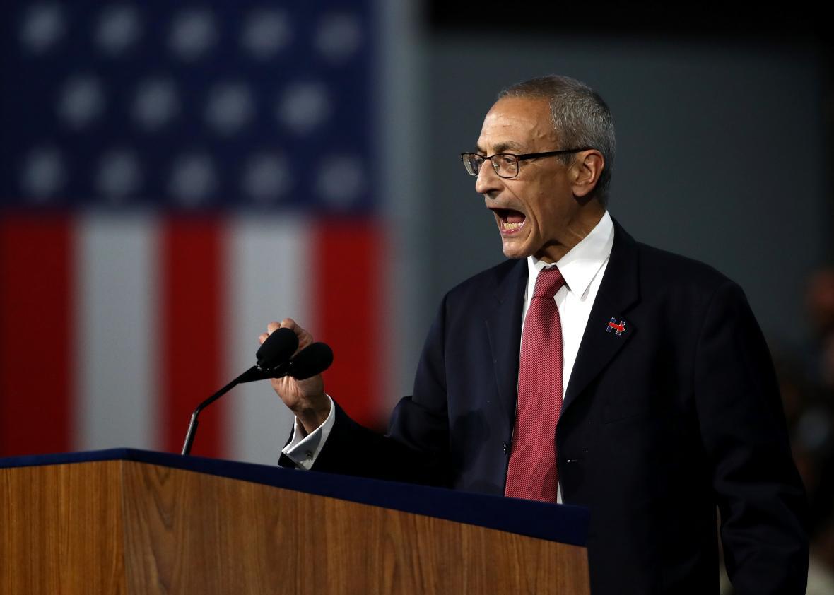 John Podesta says Clinton campaign is calling it a night.