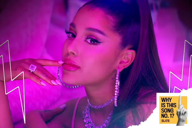 Ariana Grande in the video for “7 Rings”