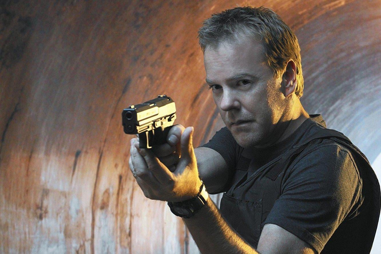 Kiefer Sutherland as Jack Bauer in 24. 