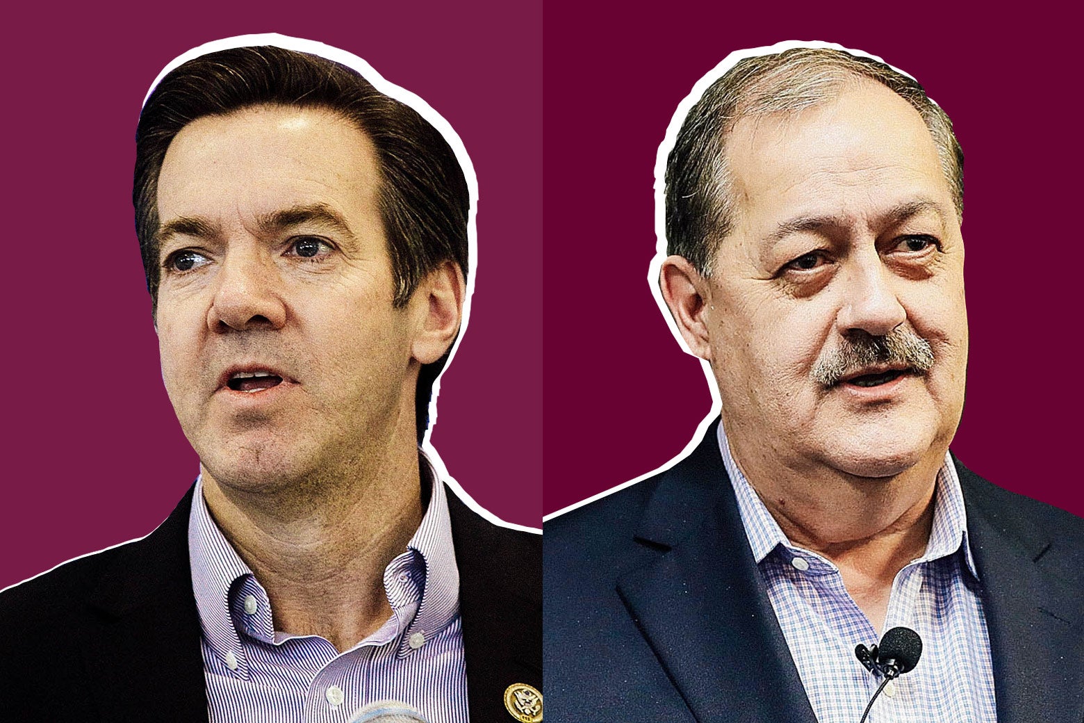 U.S. Rep. Evan Jenkins and Republican candidate for U.S. Senate Don Blankenship