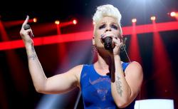  Pink performs onstage during the 2012 iHeartRadio Music Festival