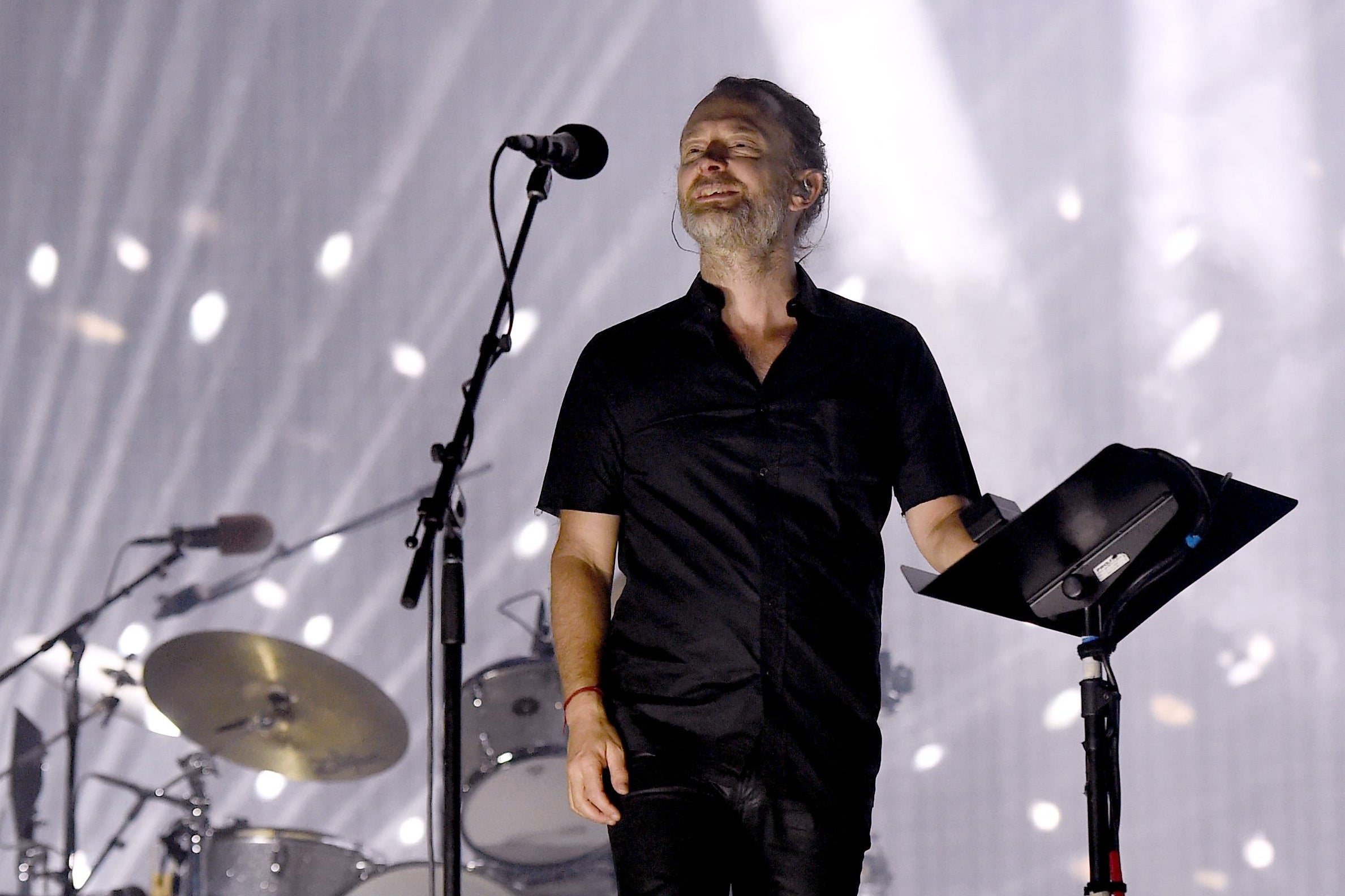 Musician Thom Yorke of Radiohead performs on the Coachella Stage