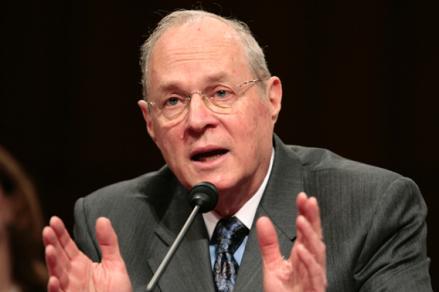 U.S. Supreme Court Justice Anthony Kennedy testifies about judicial security and independence before the Senate Judiciary Committee on Capitol Hill in Washington February 14, 2007.