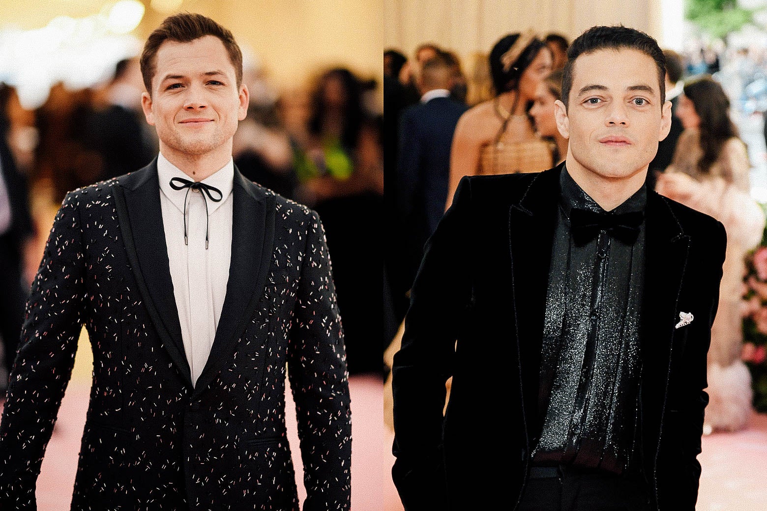Taron Egerton and Rami Malek.