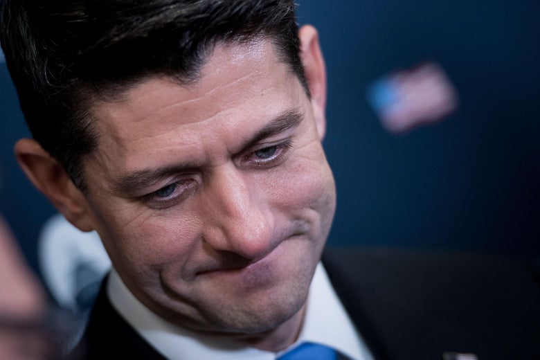 Speaker of the House Paul Ryan (R-WI) waits to speak to the press on Capitol Hill December 19, 2017 in Washington, DC. / AFP PHOTO / Brendan Smialowski        (Photo credit should read BRENDAN SMIALOWSKI/AFP/Getty Images)