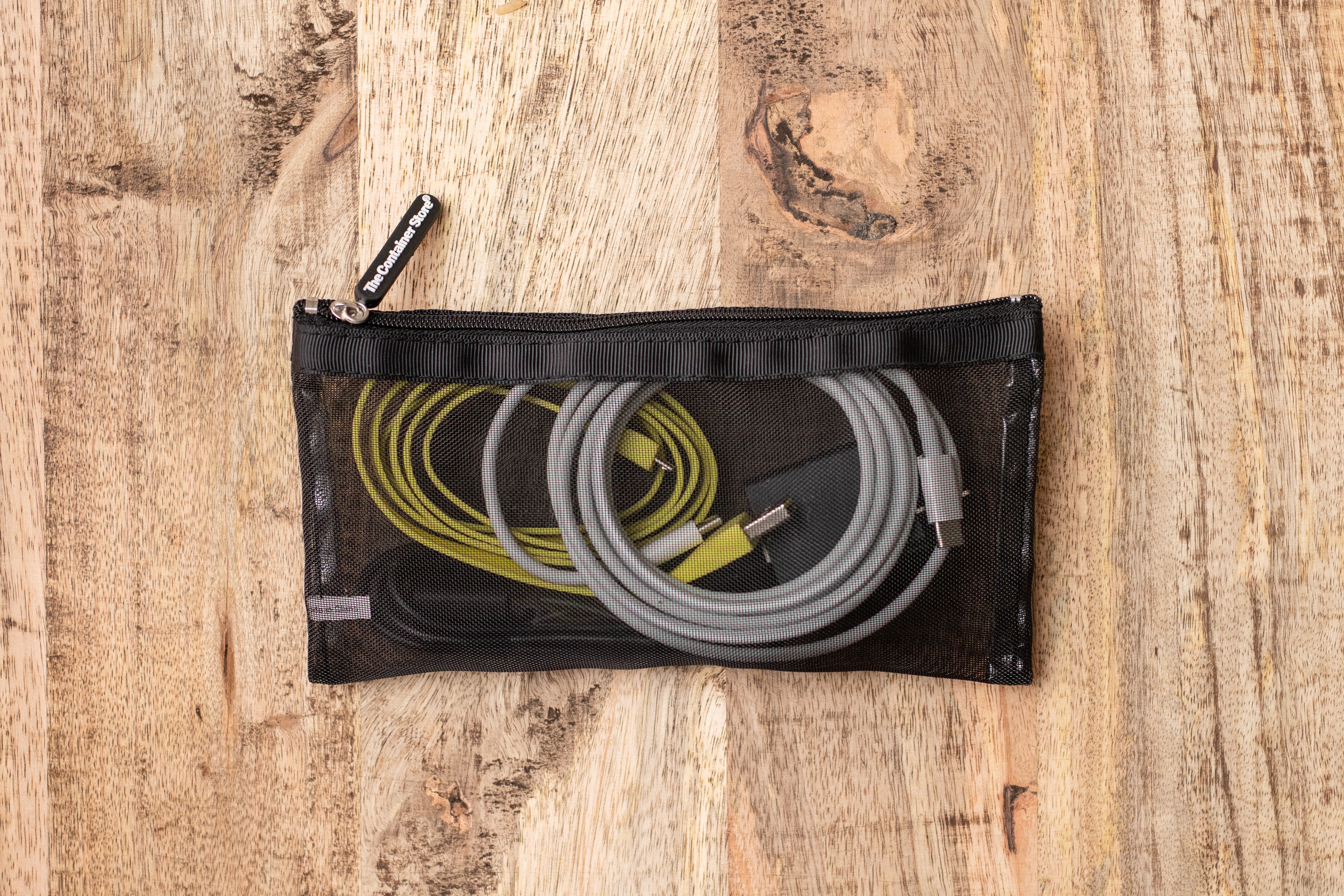 The Container Store Black Micro Mesh Pouches