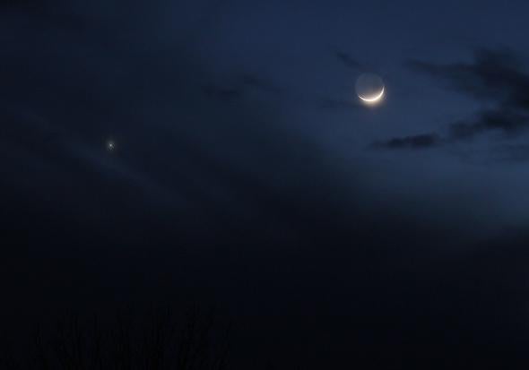 Moon and Venus