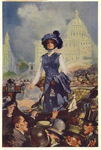 Illustration from the 1909 book A Woman for Mayor, by Helen M. Winslow.