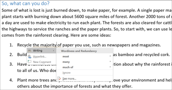 Microsoft Word's grammar and style tools will make your writing worse.