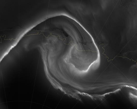 Aurora australis seen by Suomi NPP