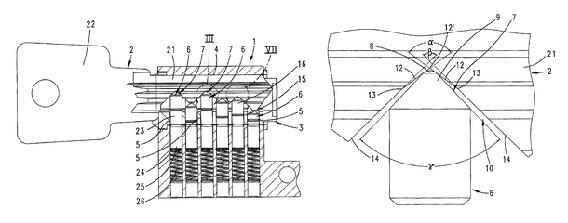 A pin-tumbler locking device comprised of a locking cylinder and a matching key.