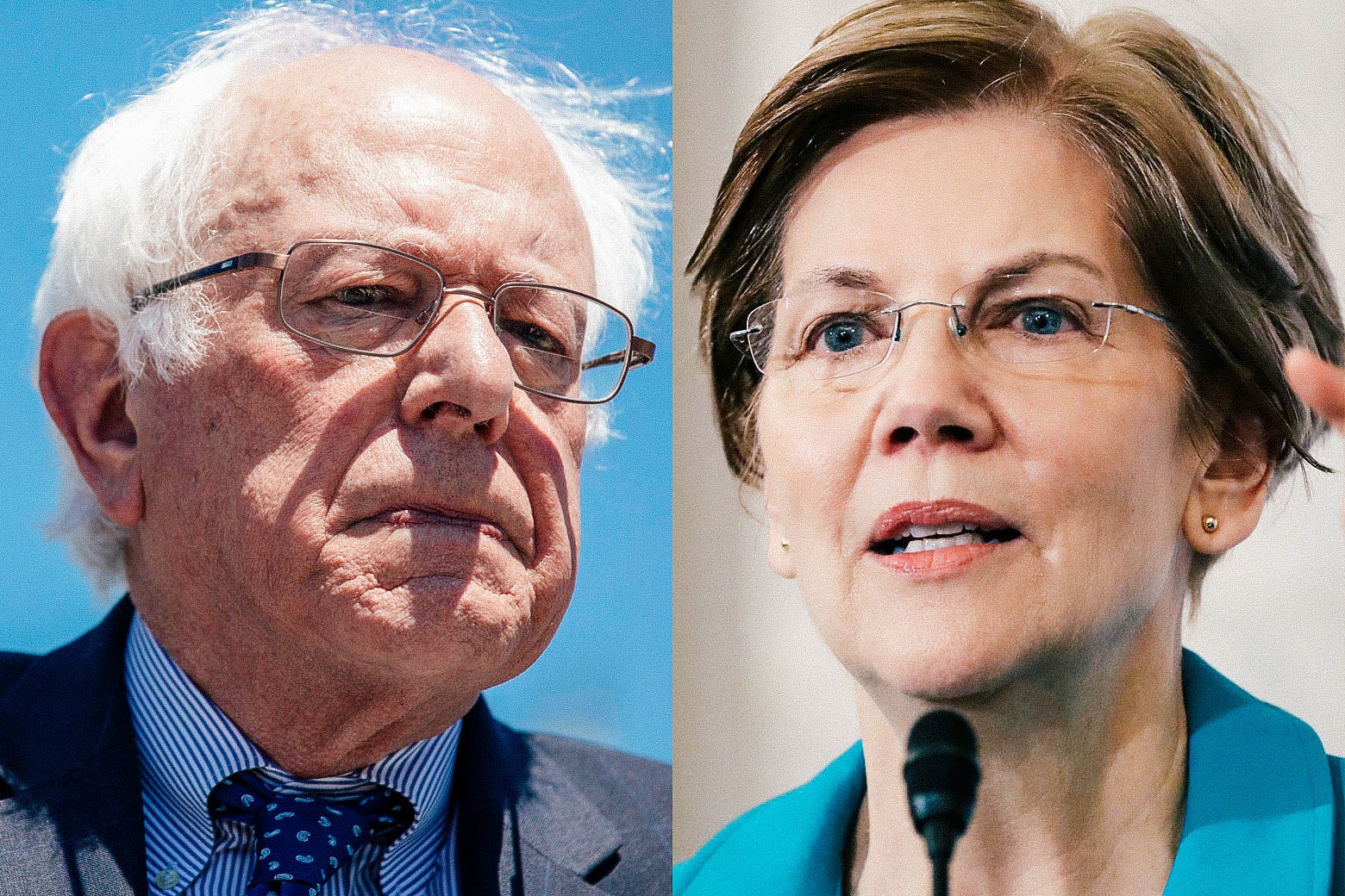 Sens. Bernie Sanders and Elizabeth Warren