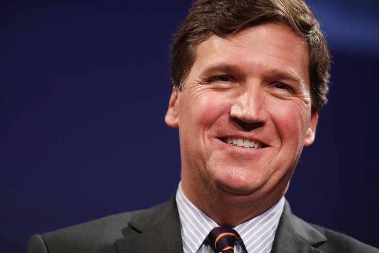 Fox News host Tucker Carlson speaks during the National Review Institute's Ideas Summit at the Mandarin Oriental Hotel March 29, 2019 in Washington, D.C. 