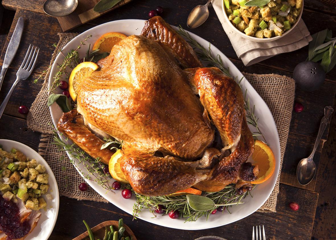 Homemade Thanksgiving Turkey.