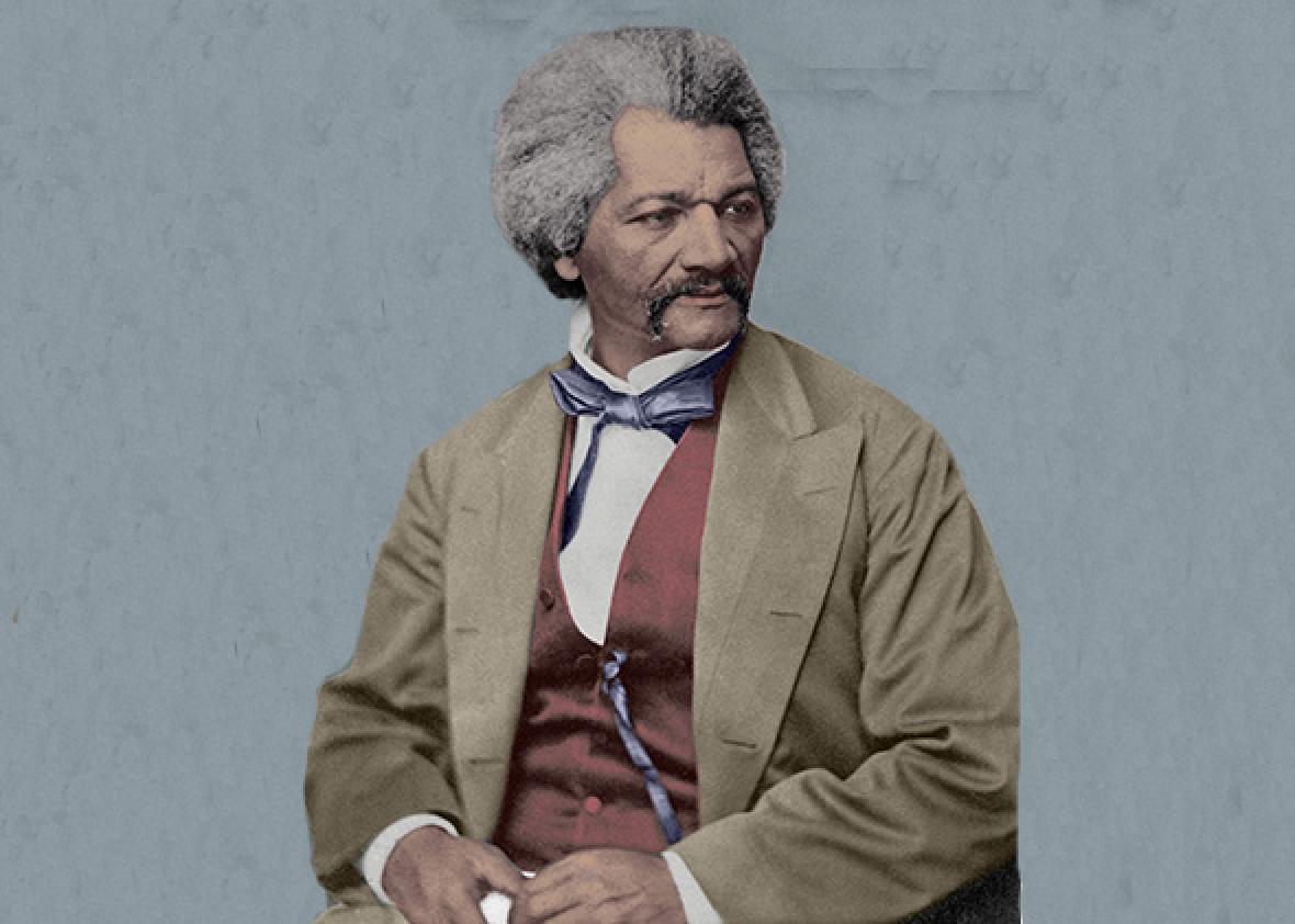 frederick douglass giving a speech