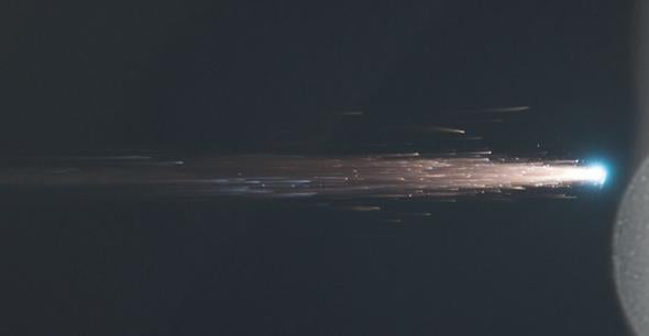 ATV 4 burns up