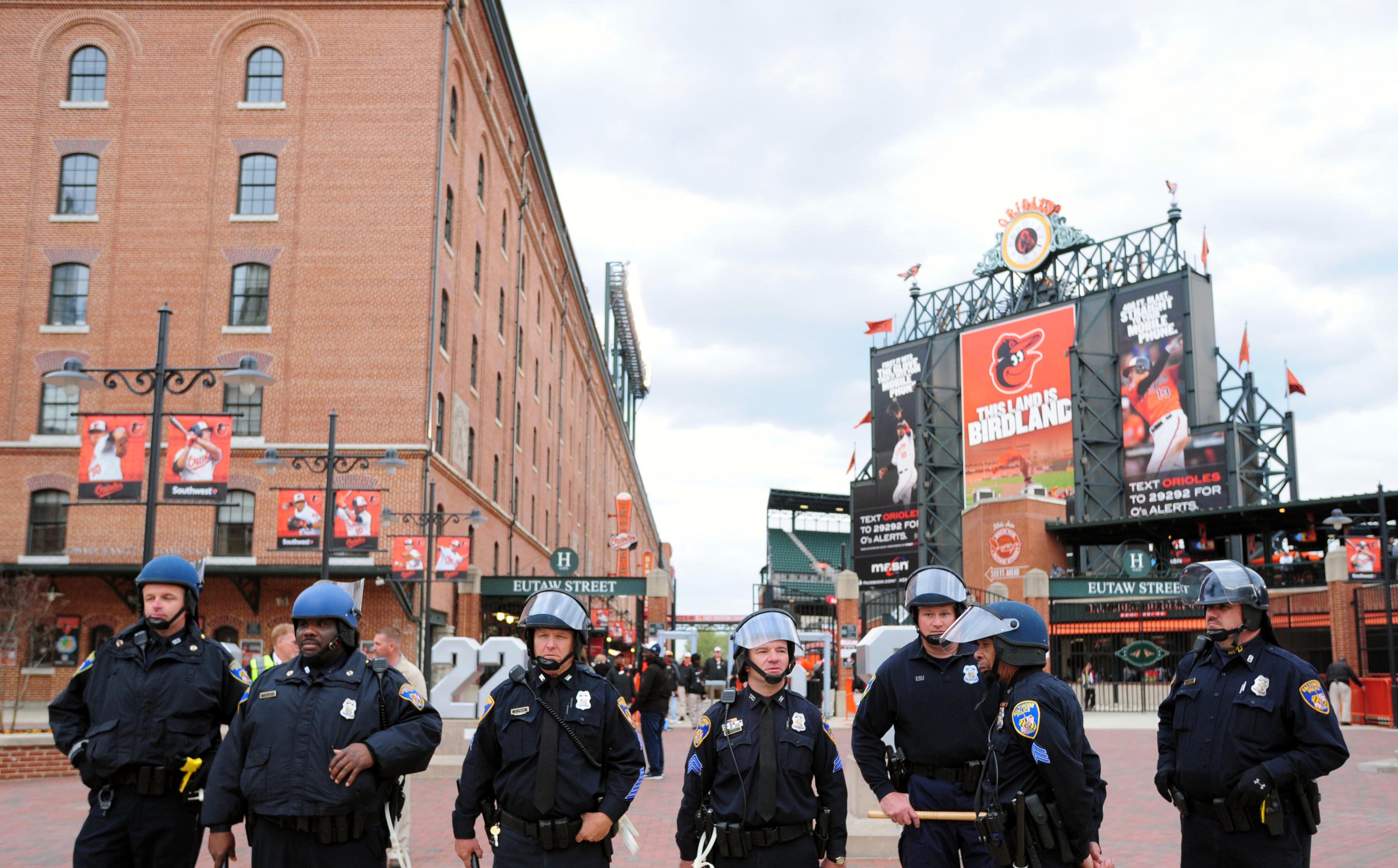 Pictures of Empty Stadium at Orioles-White Sox Game