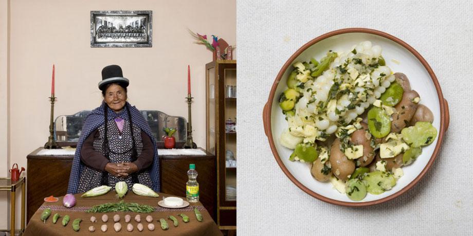 Julia Enaigua, 71 years old – La Paz, Bolivia- Queso Humacha (vegetables and fresh cheese soup) – 