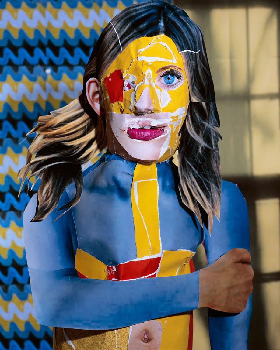 Portrait in Yellow, Orange and Blue, 2012